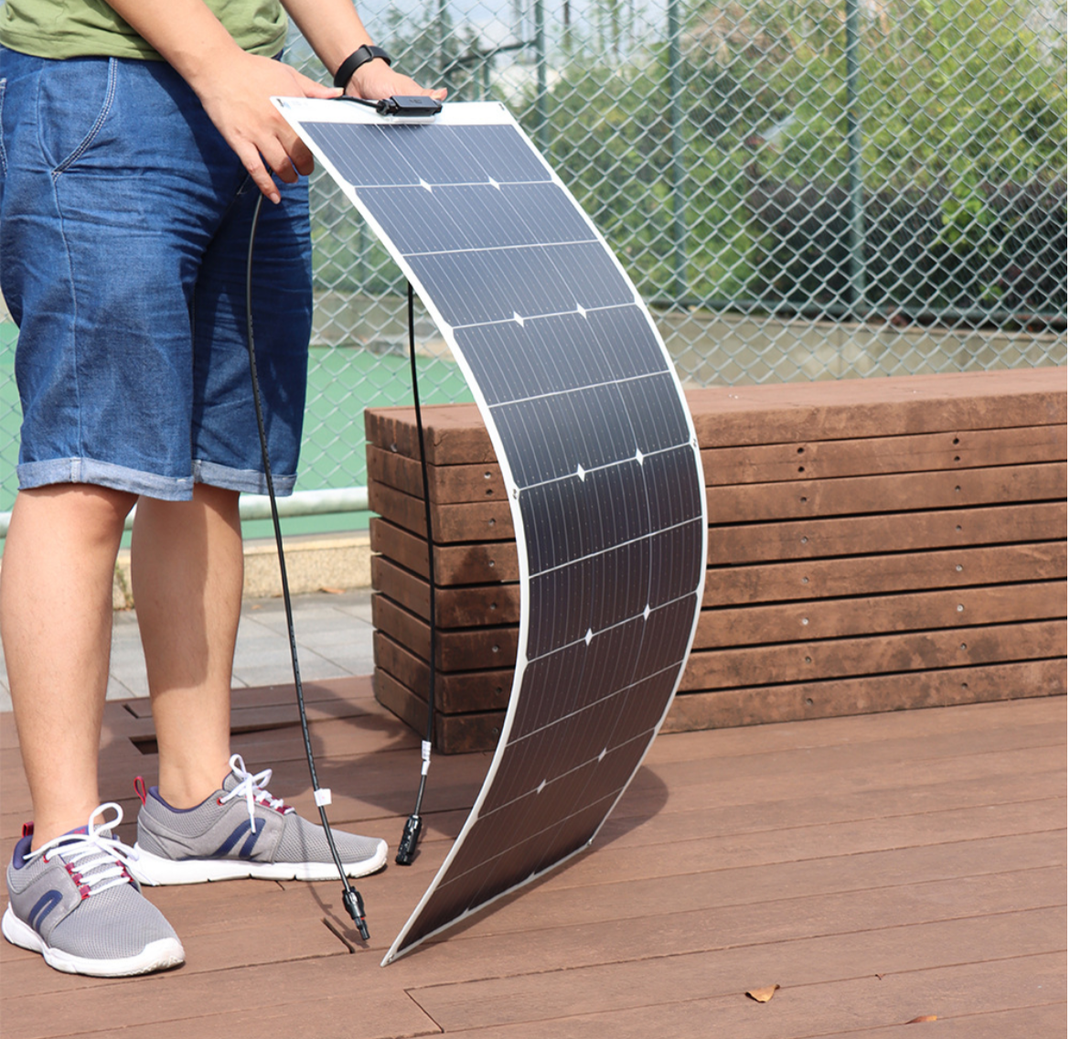 XSD-solar photovoltaic panel Flexible single crystal high efficiency RV yacht balcony 100W solar pan