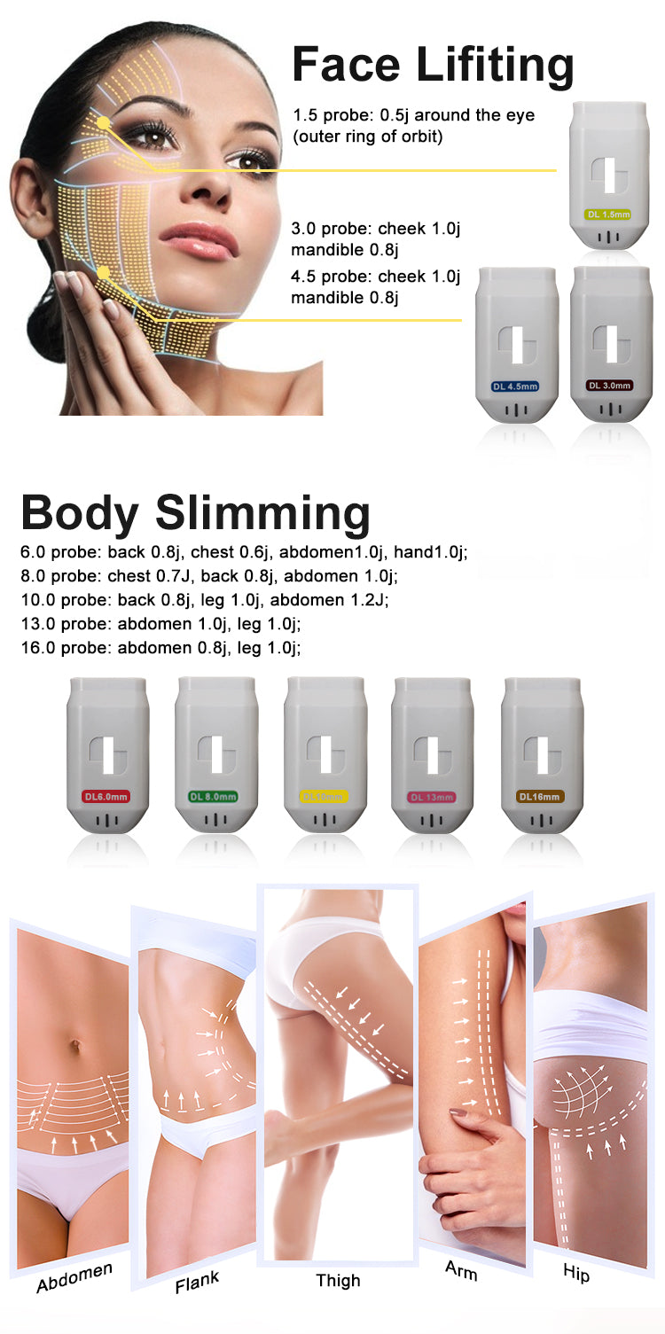 XSD-MF Beauty Machine 5 IN 1 (Liposonic+ 4D HIFU+Radar Carving+Privacy+Detection)