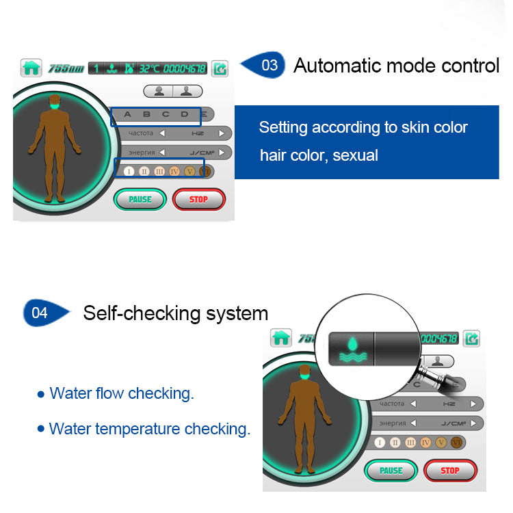 XSD-808-3 Portable Hair Removal 705 808 1064nm diode laser system hair removal machine