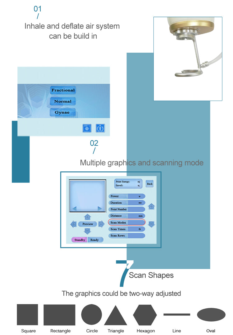 XSD-CL03 Fractional CO2 laser surgical system for Skin Beauty