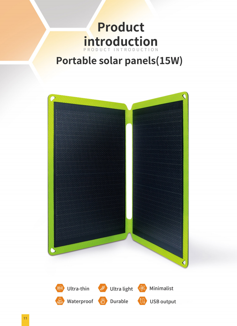 15W two-fold solar charger large view