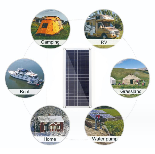XSD-solar photovoltaic panel Polysilicon 10W flexible solar charging panel ultra-thin emergency portable fast charge