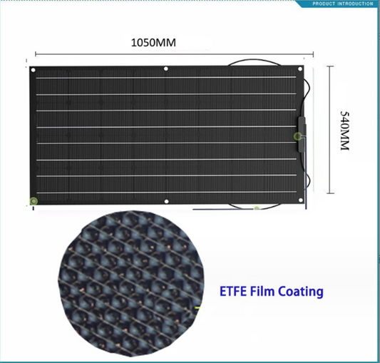 XSD-solar photovoltaic panel Semi-flexible 100W ETFE solar panel house car Family camping yacht street light solar