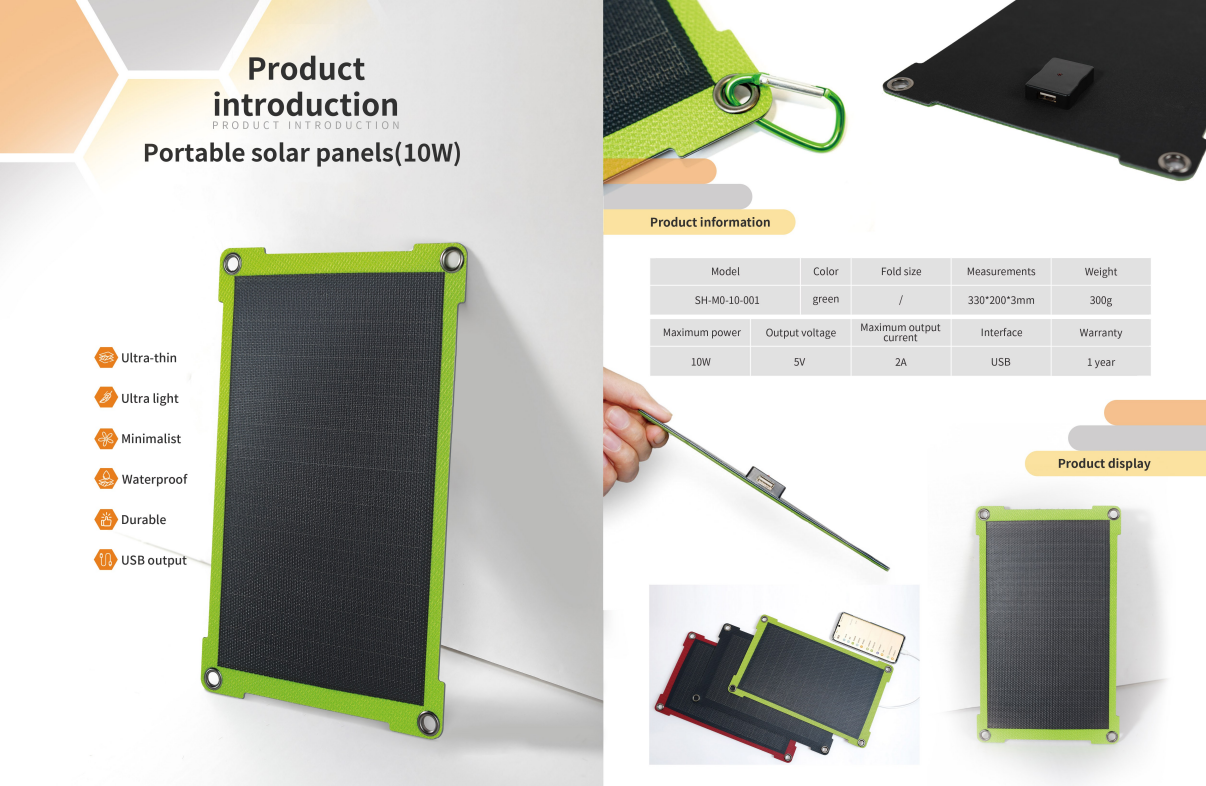 portable solar panels (10W)