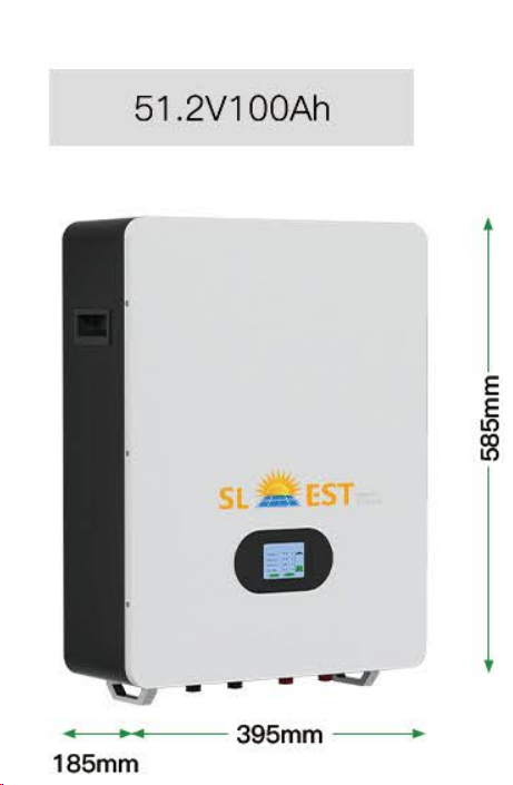 5.1KWh LiFePO4 Lithium Battery