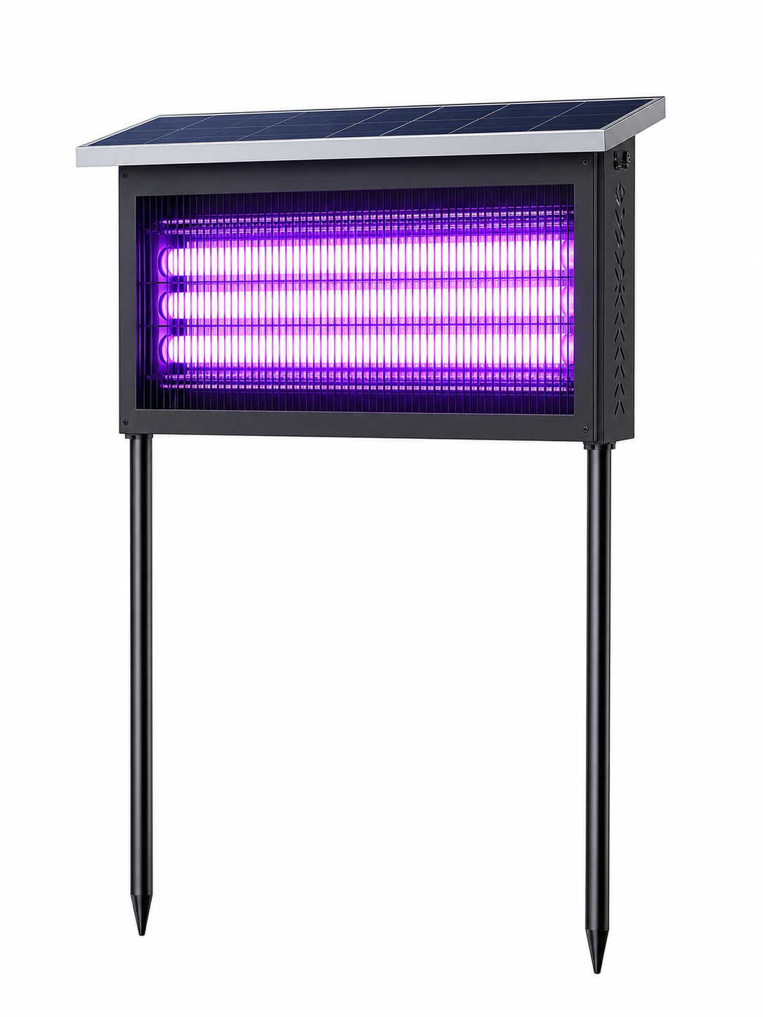 120W solar mosquito killer light on white background