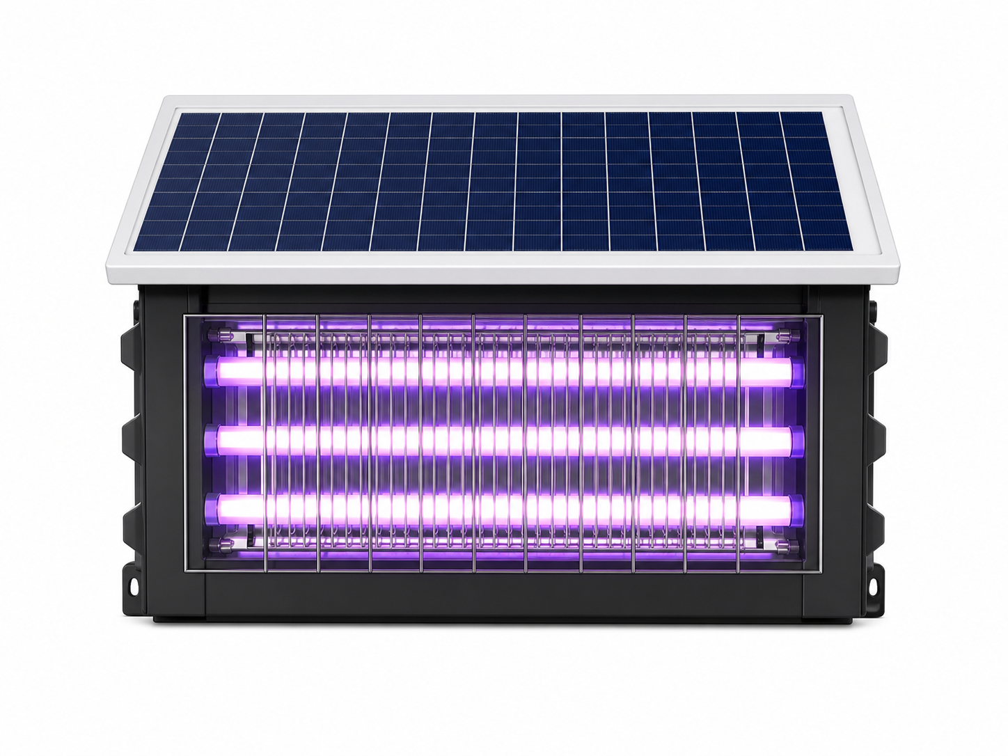 230W flat angle solar mosquito killer light on white background