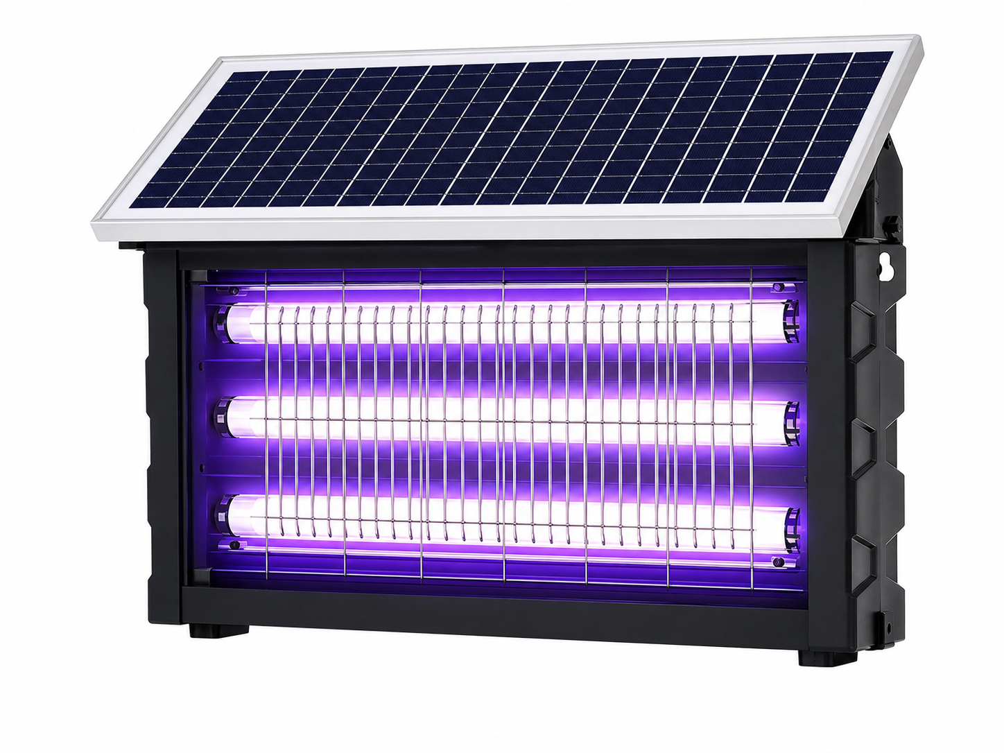 280W flat angle solar mosquito killer light on white background