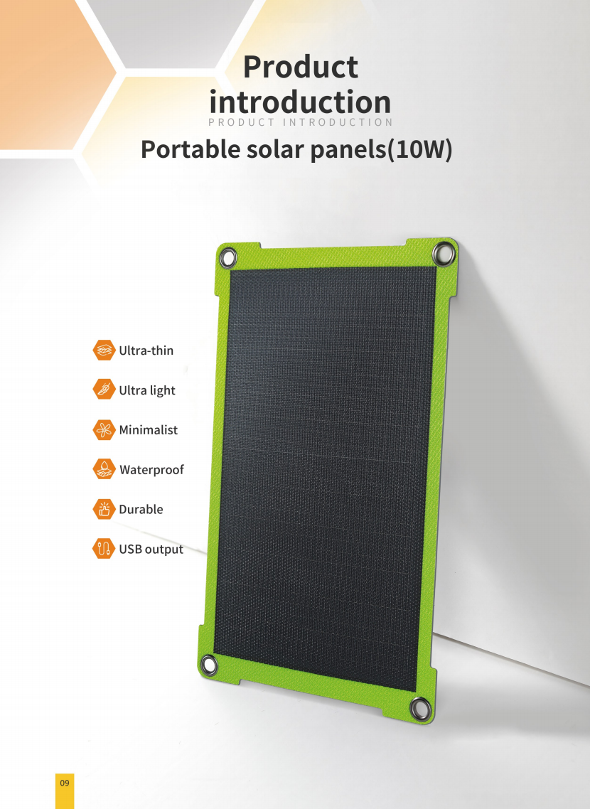 10W portable solar charger